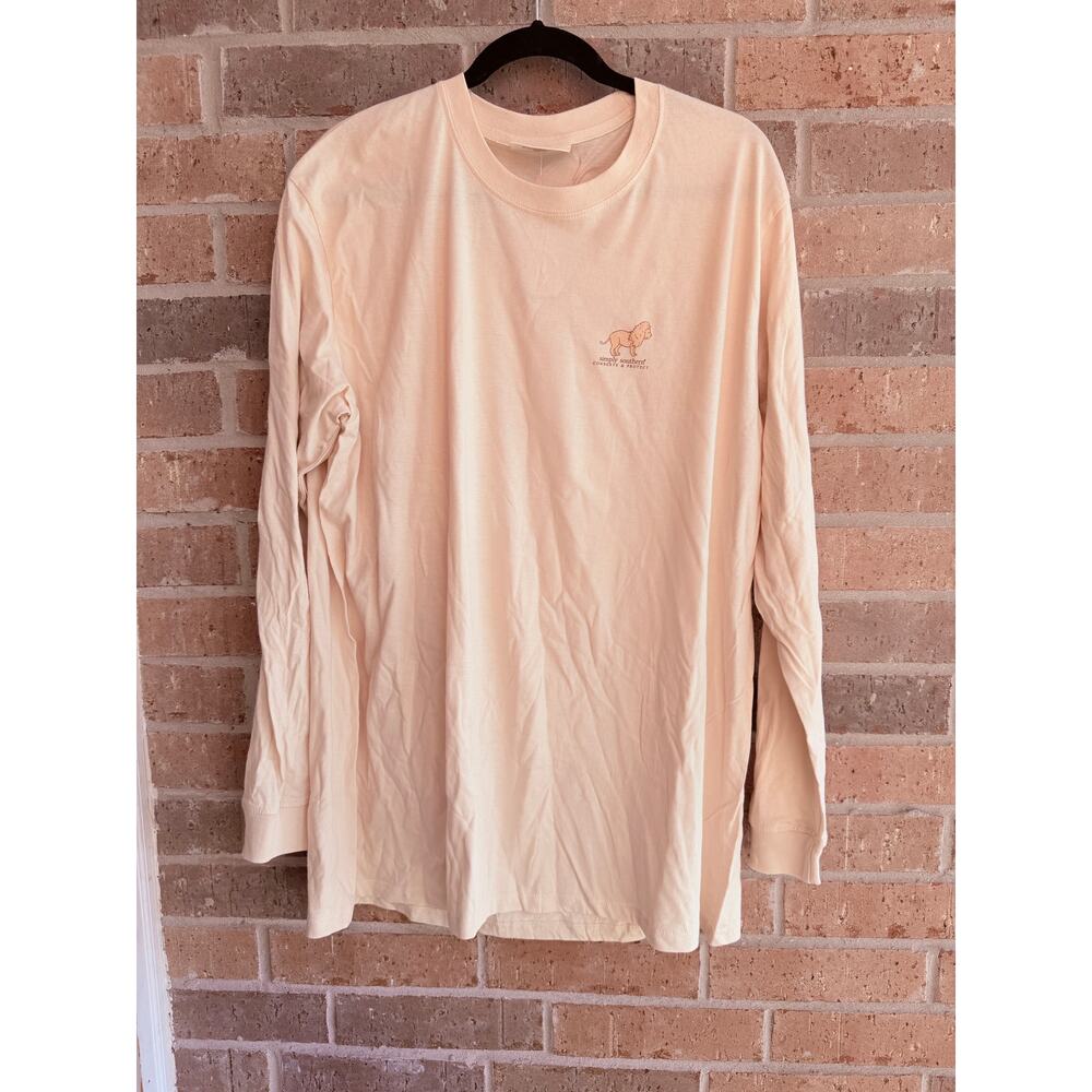 Simply Southern Womens Light Pink Peach Long Sleeve T-Shirt  XL NWT